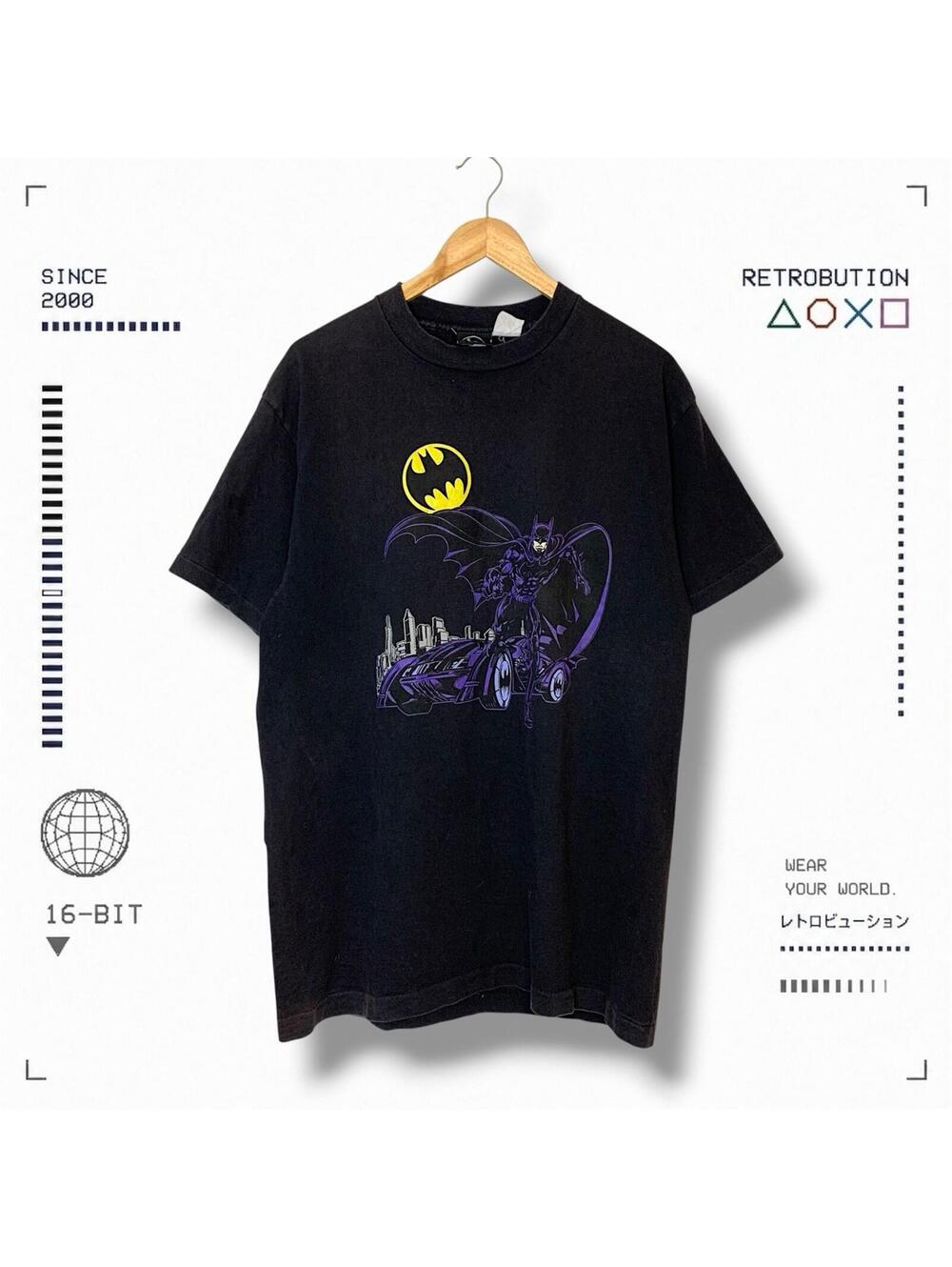 Vintage 90s Batman DC Comics Graphic Shirt Black Size XL
